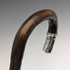 1919 British Antique Gentleman's Thin Lightweight Walking Stick with Curved Handle 91cm